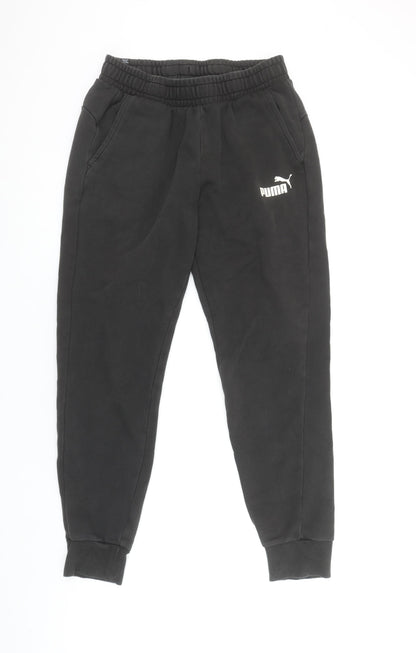 Puma Men's Black Medium Jogger Sweatpants with Pockets