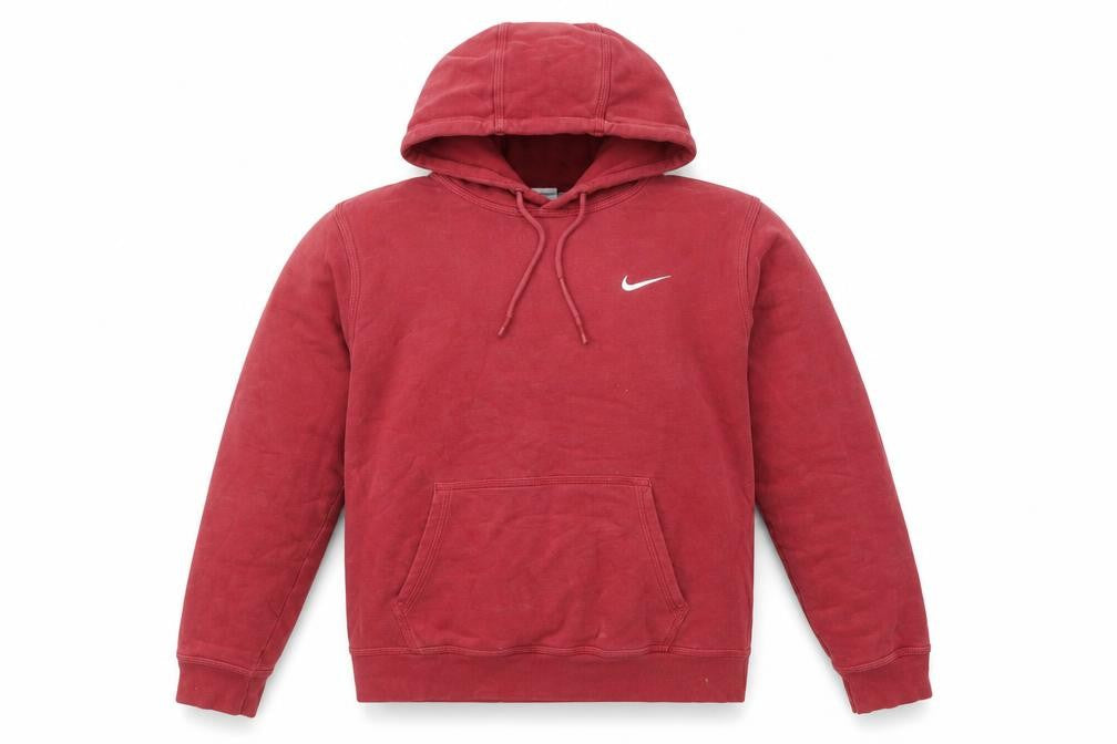 Mens UK Size M Nike Red Pullover Hoodie