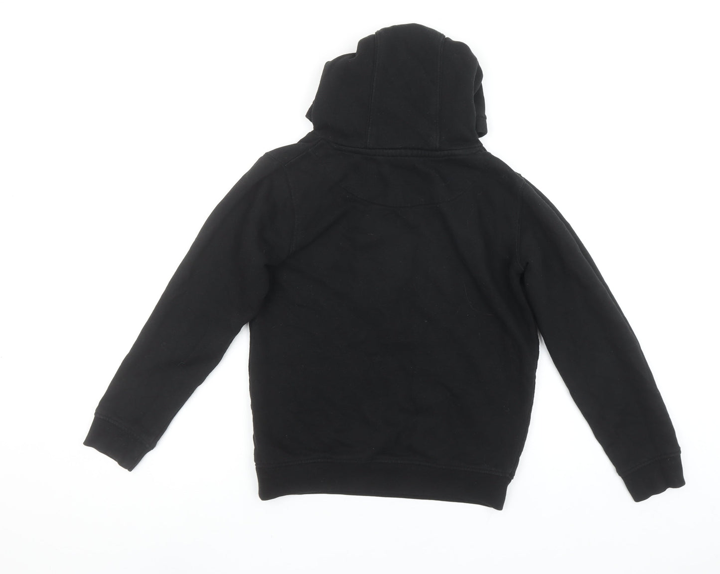 Lyle & Scott Boys Black Hoodie 9-10 Years Cotton Blend Pullover