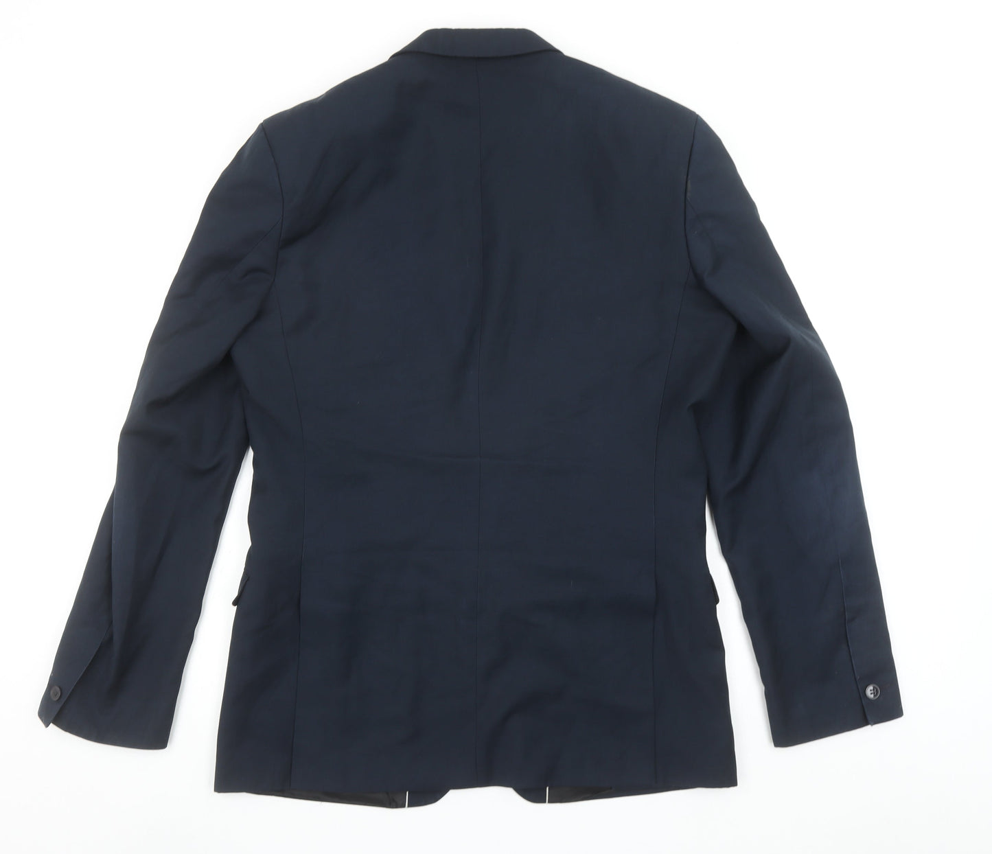 Red Herring Men's Blue 40L Long Regular Fit 2-Button Blazer Jacket