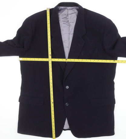 Debenhams Classics Men's Blue Wool Cashmere Blazer Jacket XL 46R