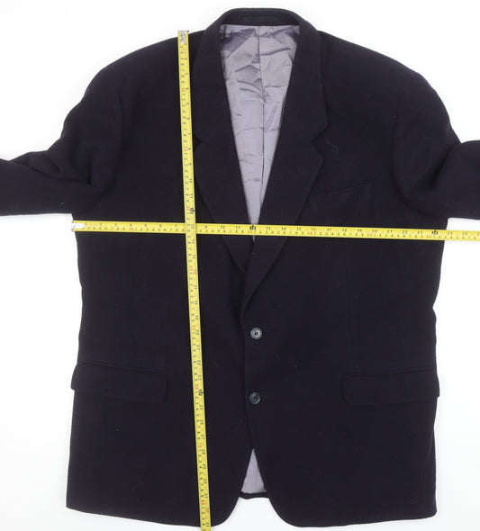 Debenhams Classics Men's Blue Wool Cashmere Blazer Jacket XL 46R