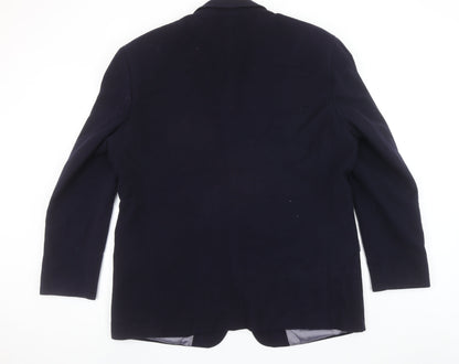 Debenhams Classics Men's Blue Wool Cashmere Blazer Jacket XL 46R