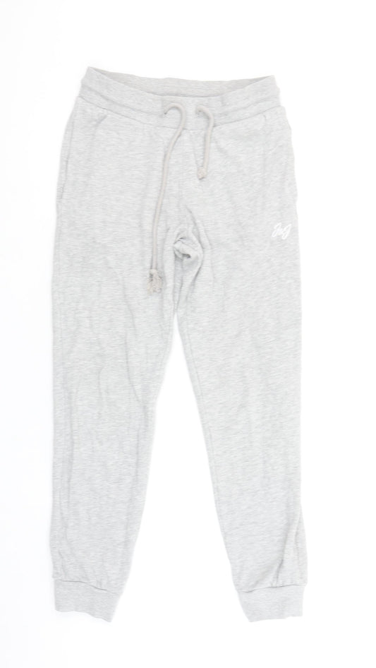 Jack & Jones Mens Grey Joggers XS Regular Fit Cotton Blend