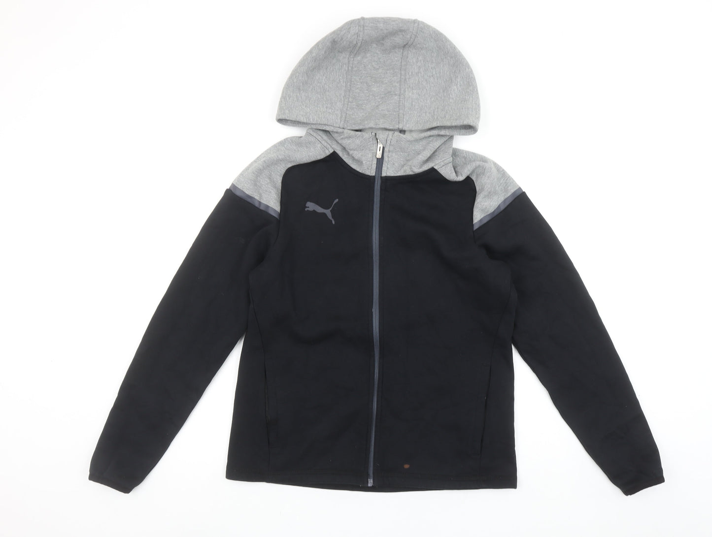 Mens UK Size S PUMA Black Full Zip Hoodie