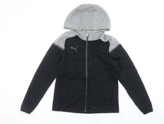 Mens UK Size S PUMA Black Full Zip Hoodie