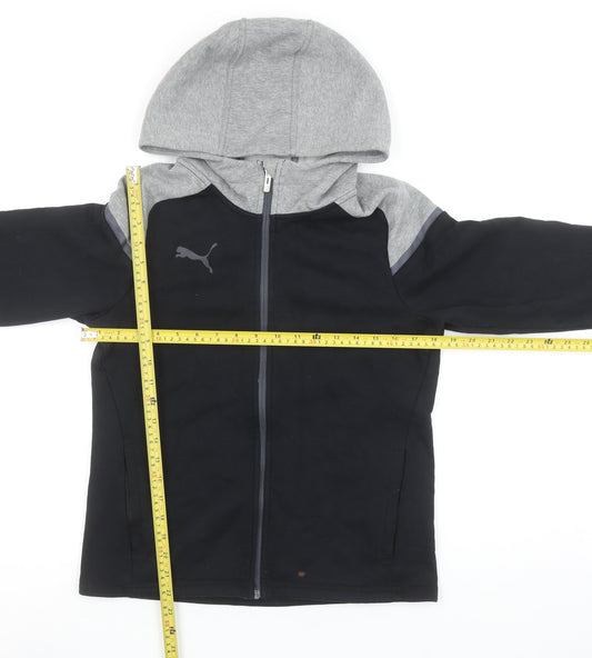 Mens UK Size S PUMA Black Full Zip Hoodie
