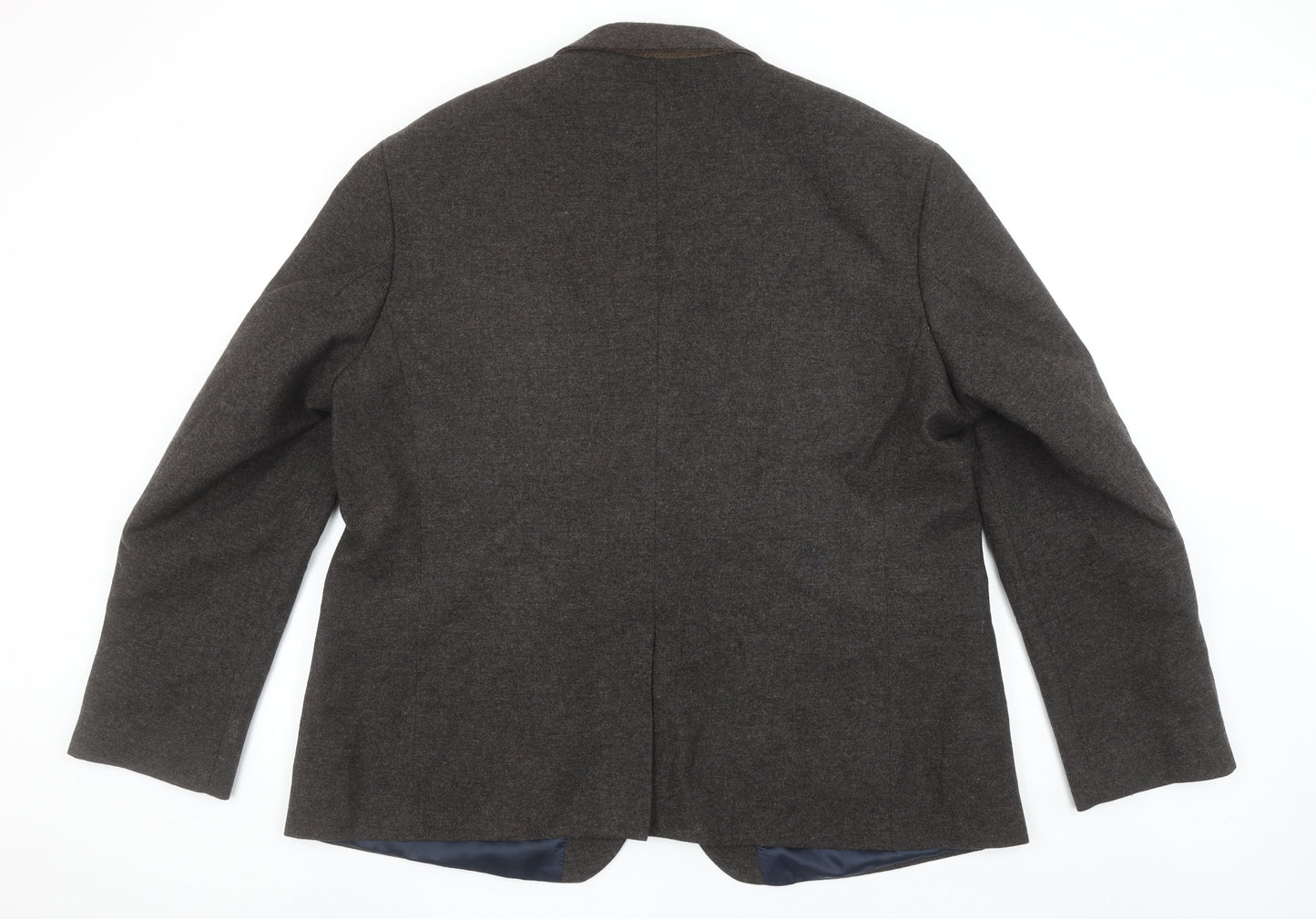 Racing Green Men’s Brown Wool Blend Tailored Fit 52R Blazer Jacket