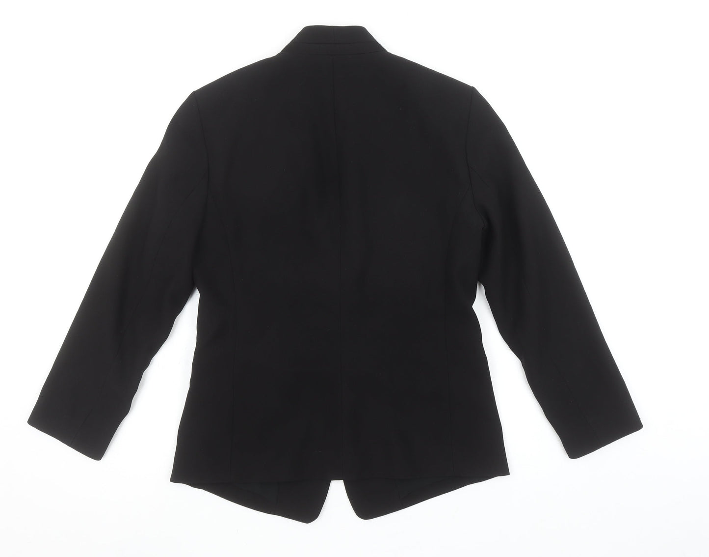 Esprit Women's Black Shawl Lapel Blazer UK 8 Slim Fit Tuxedo Jacket