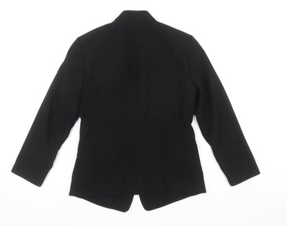 Esprit Women's Black Shawl Lapel Blazer UK 8 Slim Fit Tuxedo Jacket