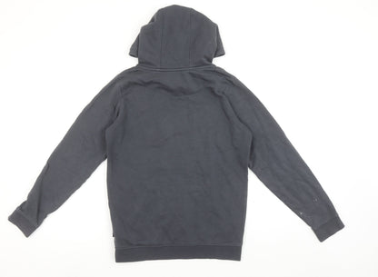 Ben Sherman Boys Black Pullover Hoodie 12-13 Years Cotton Logo Design