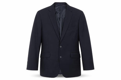 Brook Taverner Men's Navy Blue Wool 38R Two-Button Blazer Jacket