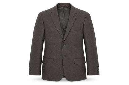Jeff Banks Men Brown 38R Classic Wool Blend Two Button Blazer