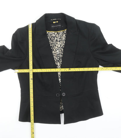 Marks and Spencer Women’s Black Tailored Blazer Jacket Size 14 Limited Collection