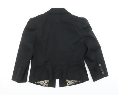 Marks and Spencer Women’s Black Tailored Blazer Jacket Size 14 Limited Collection