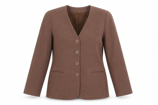 Hamells Women's Brown Size 12 Single-Breasted Blazer Jacket