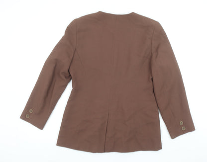 Hamells Women's Brown Size 12 Single-Breasted Blazer Jacket