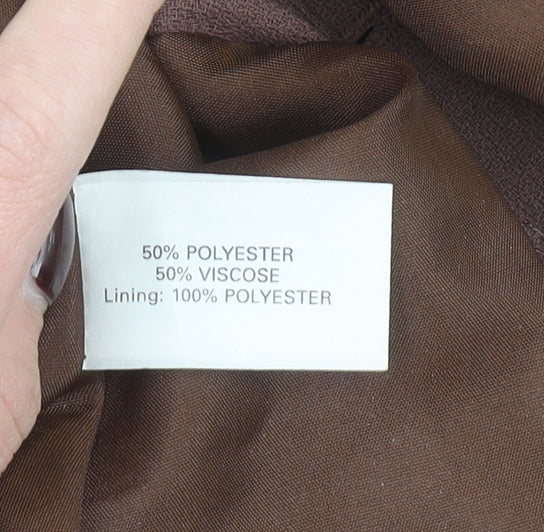 Hamells Women's Brown Size 12 Single-Breasted Blazer Jacket
