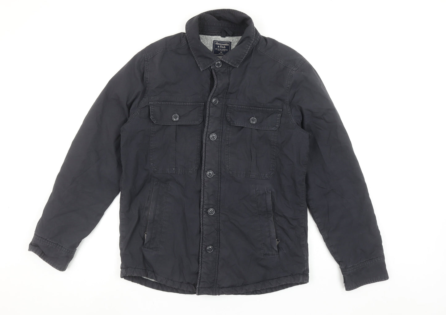 Abercrombie & Fitch Men's Black XS Lined Cotton Jacket