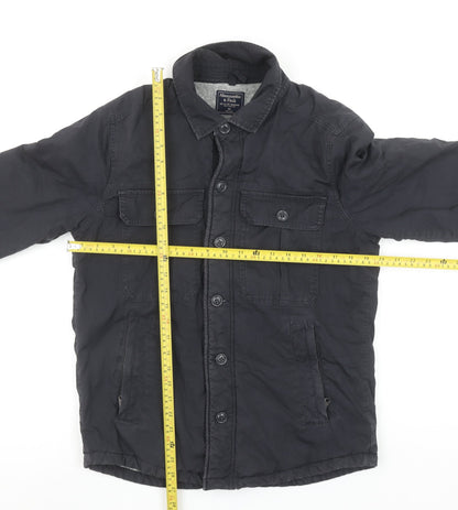 Abercrombie & Fitch Men's Black XS Lined Cotton Jacket