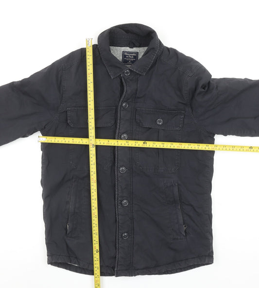 Abercrombie & Fitch Men's Black XS Lined Cotton Jacket