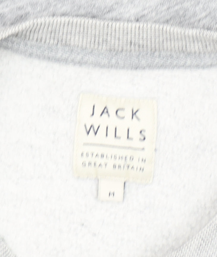 Mens UK Size M Jack Wills Grey Pullover Sweatshirt