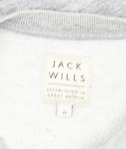 Mens UK Size M Jack Wills Grey Pullover Sweatshirt