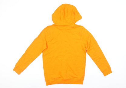 Nerf Boys Orange Pullover Hoodie 10-11 Years Graphic Print Cotton
