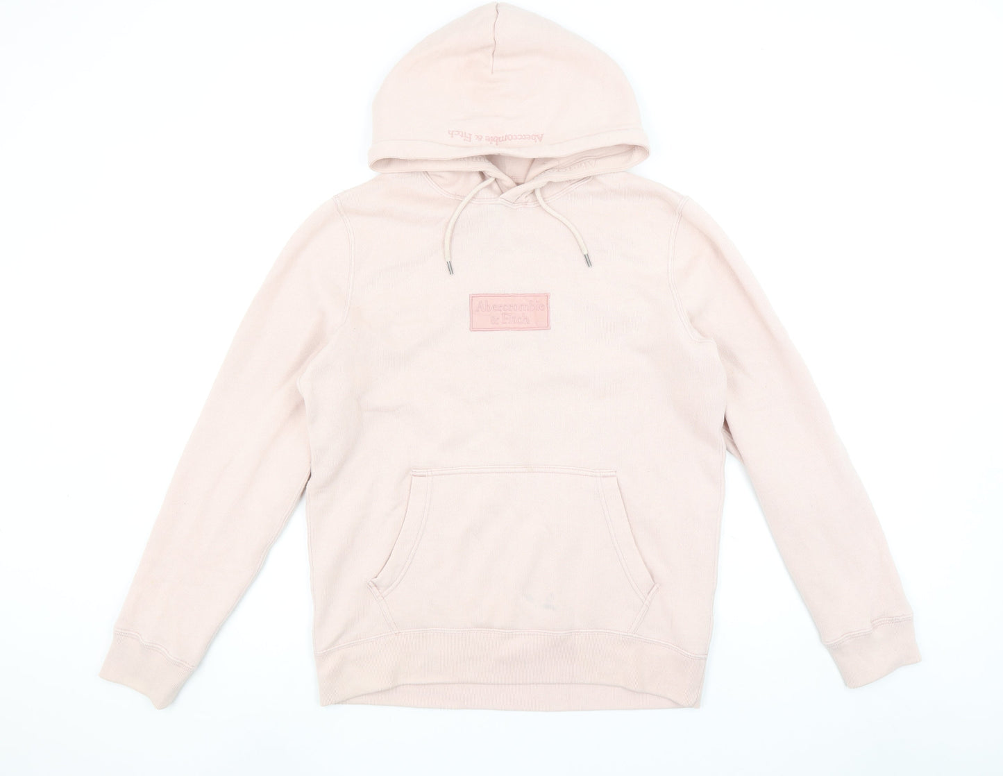 Abercrombie & Fitch Women's Beige Pullover Hoodie S Soft Fleece