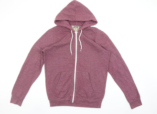 Tokyo Laundry Men's Purple Full Zip Hoodie Size L Hooded Sweatshirt