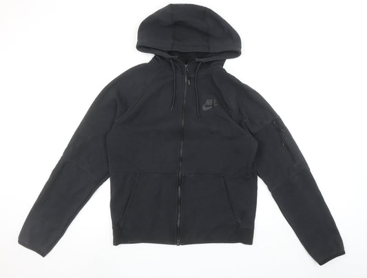 Nike Women’s Black Full Zip Hoodie Small Cotton Blend