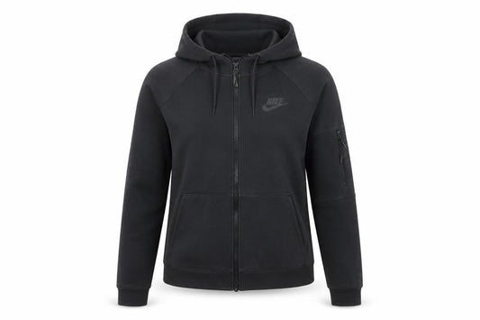 Womens UK Size S Nike Black Full Zip Hoodie