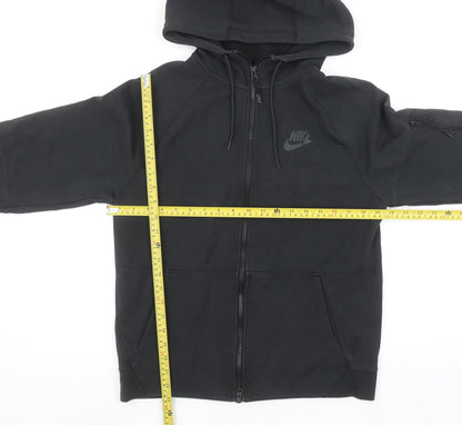 Nike Women’s Black Full Zip Hoodie Small Cotton Blend