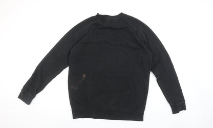 Adidas Men's Black Crew Neck Pullover Sweatshirt Size M