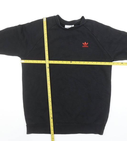 Adidas Men's Black Crew Neck Pullover Sweatshirt Size M