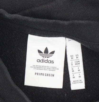 Adidas Men's Black Crew Neck Pullover Sweatshirt Size M