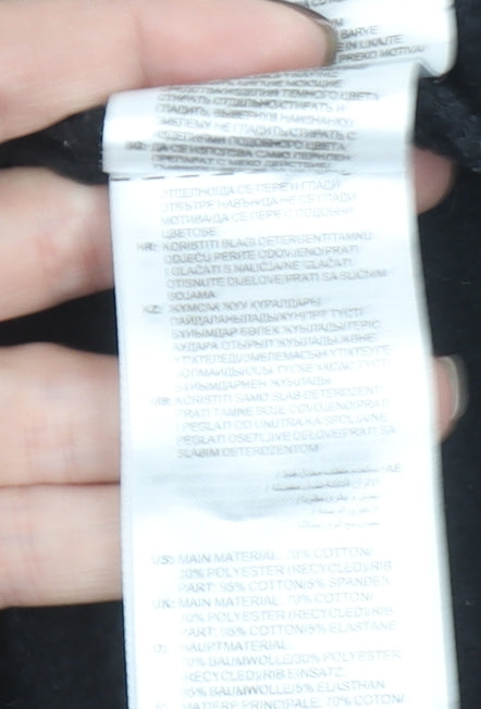 Adidas Men's Black Crew Neck Pullover Sweatshirt Size M