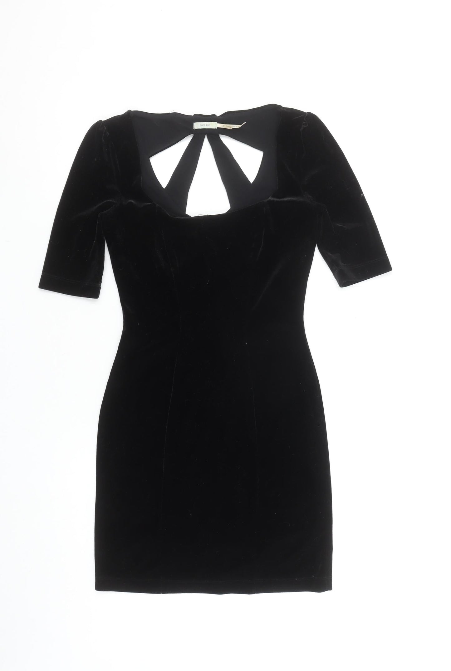 Kimchi Blue Women’s Black Velvet Cut Out Bodycon Party Dress XS
