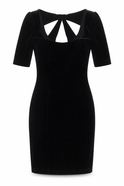 Kimchi Blue Women’s Black Velvet Cut Out Bodycon Party Dress XS