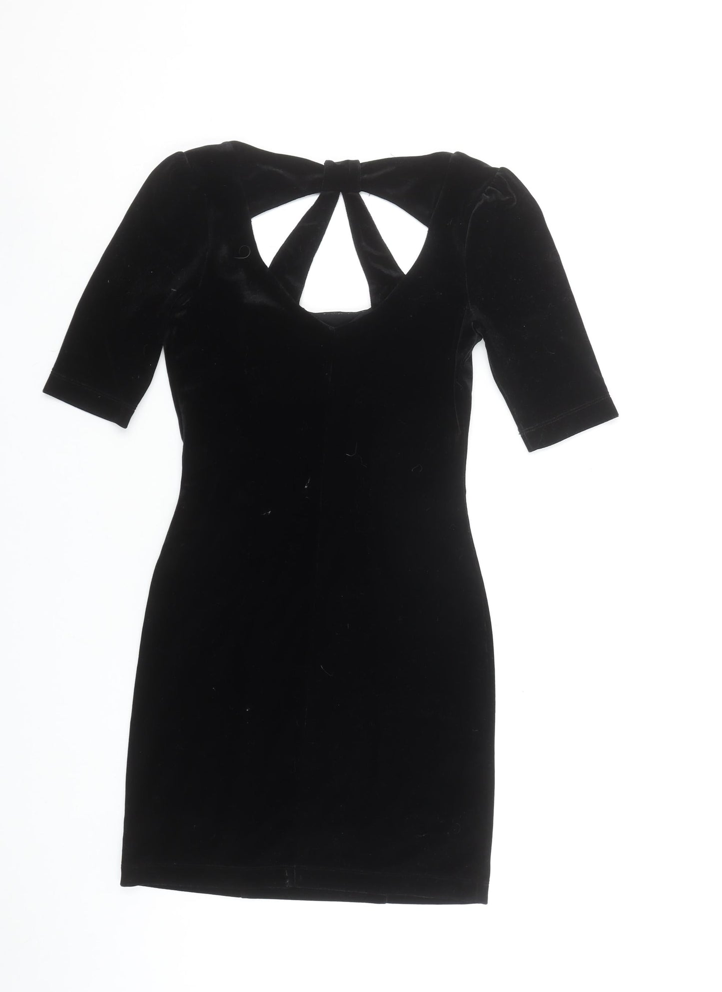 Kimchi Blue Women’s Black Velvet Cut Out Bodycon Party Dress XS