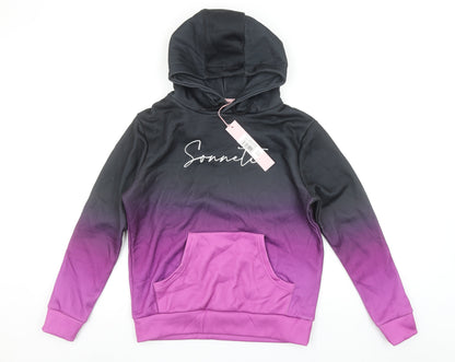 Sonneti Girls Multicoloured Pullover Hoodie 13-15 Years Graphic Hooded Sweatshirt