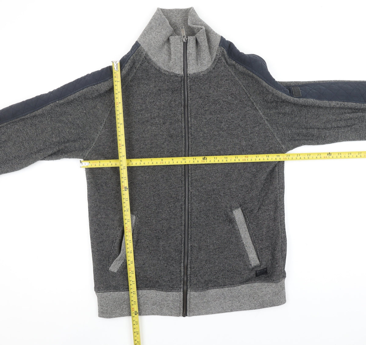 Mens UK Size M Firetrap Grey Full Zip Sweatshirt