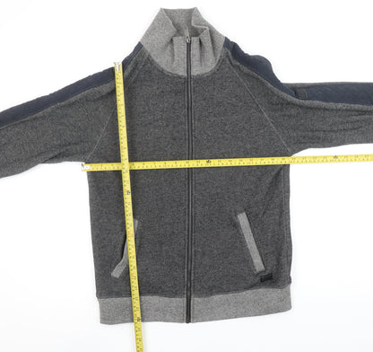 Mens UK Size M Firetrap Grey Full Zip Sweatshirt