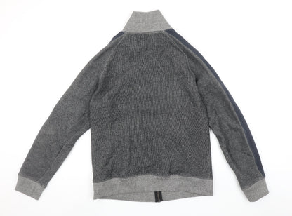 Mens UK Size M Firetrap Grey Full Zip Sweatshirt