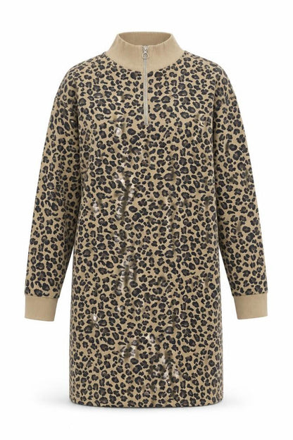 Marks and Spencer Women Beige Leopard Print Shift Dress Size 6