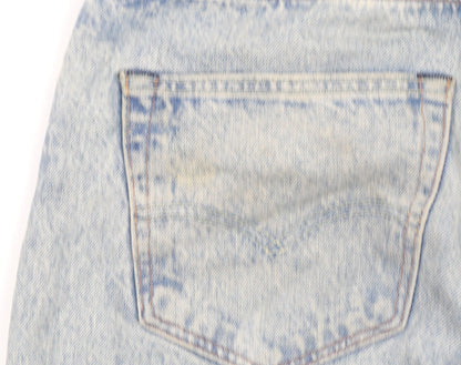 Levi's 501 CT Men's Light Blue Distressed Straight Denim Jeans W33 L34