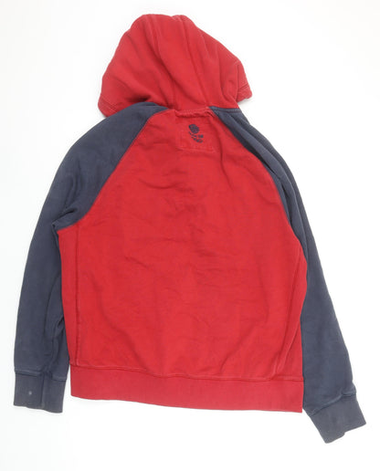 Next Team GB Red Henley Hoodie Men's Large Long Sleeve Sports Style