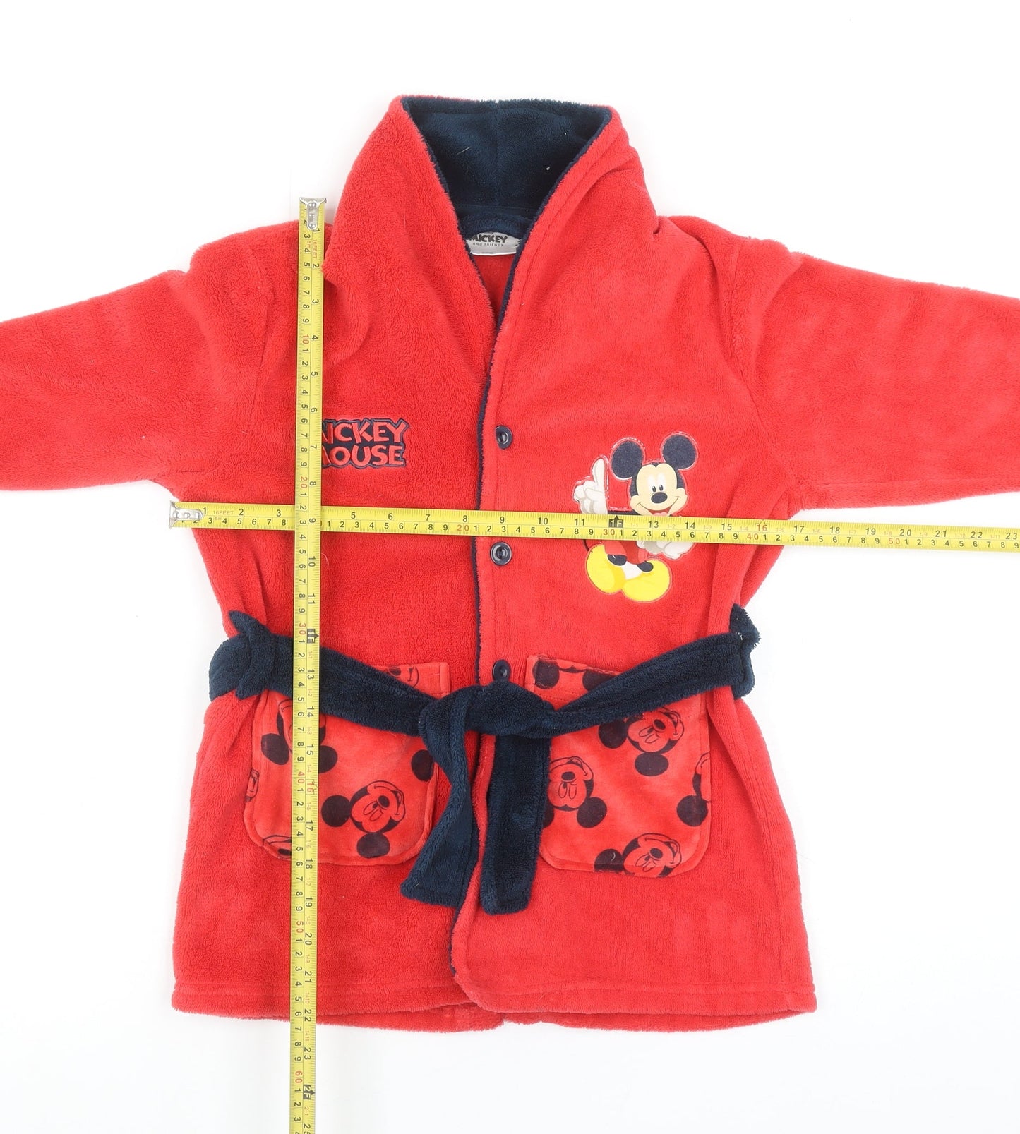 Cerdá Boys Red Mickey Mouse Fleece Robe 6 Years Disney Nightwear