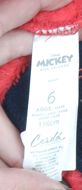 Cerdá Boys Red Mickey Mouse Fleece Robe 6 Years Disney Nightwear