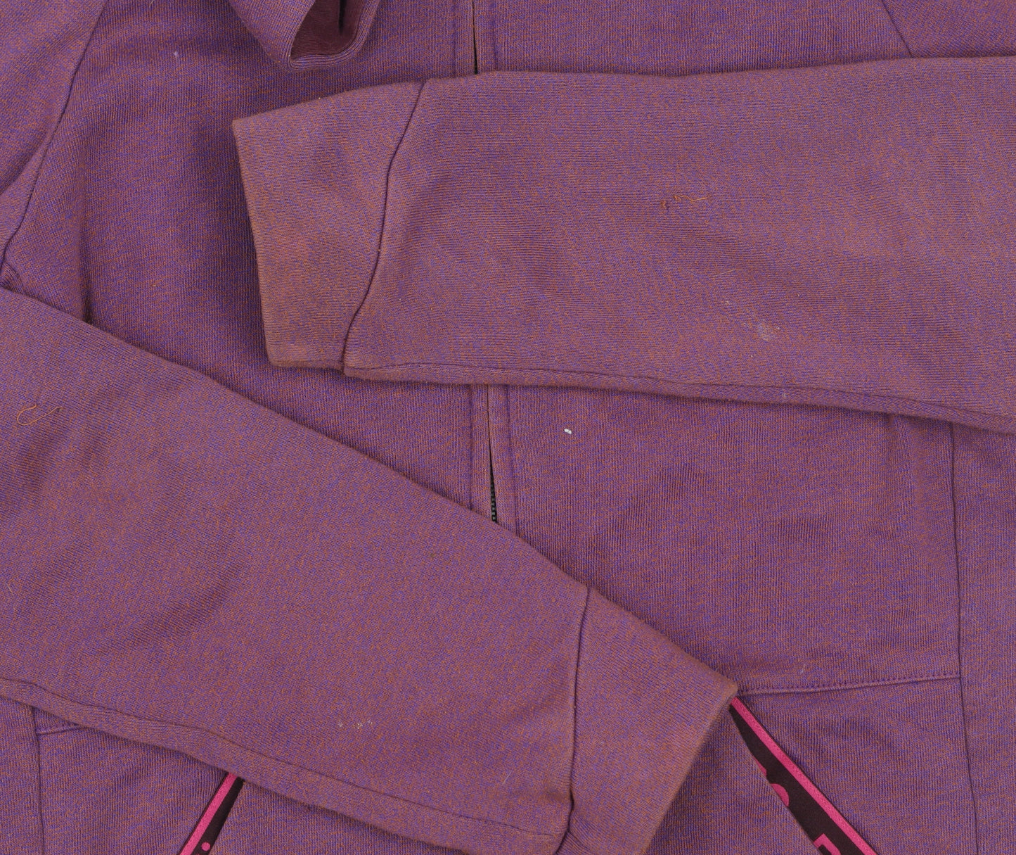 Björn Borg Women's Purple Cotton Blend Hooded Zip Jacket Size M